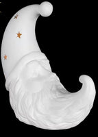 Lighted Crescent Moon Santa