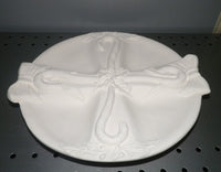 Christmas Candy Cane Candy Dish Plate