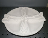 Christmas Candy Cane Candy Dish Plate