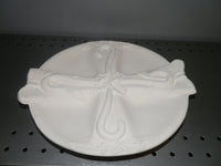 Christmas Candy Cane Candy Dish Plate