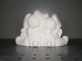 Cuddling Easter Bunny Couple with Honey Pot
