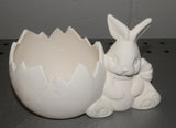 Bunny Rabbit Vase with Egg