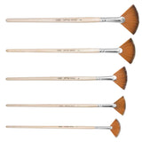 5 Pc Fan Brush Set