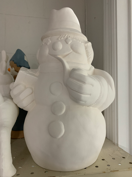 Huge Snowman with Pipe