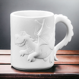 Dragon Mug Bisque