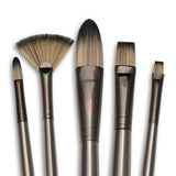 Royal Zen Brush Set 531 Filbert Long Handle Variety Set