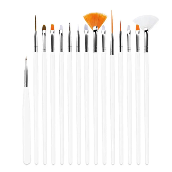 15 pc Variety Paint Brush Set