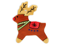 Flat Rudolph Christmas Ornament