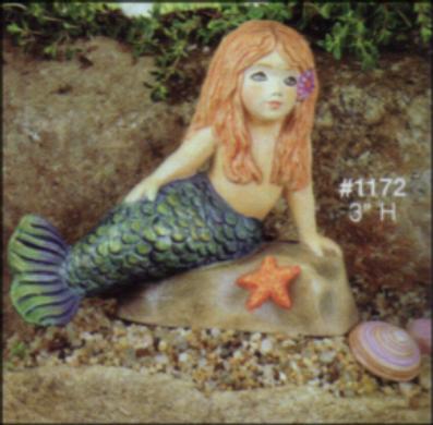 Mermaid on Rock with Star