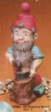 Garden Elf Gnome Chopping Wood