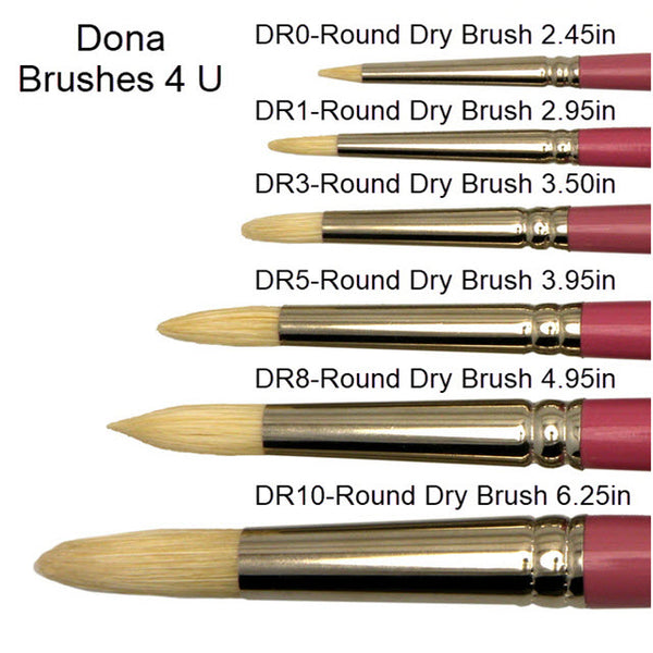 Dona Brushes 4 U Brush Round Drybrush Kit