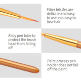 Set of 3 Gold Liner Brush Set