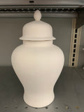 7 3/4" Small Rounded Ginger Jar Or Urn