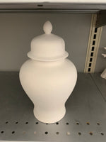 7 3/4" Small Rounded Ginger Jar Or Urn