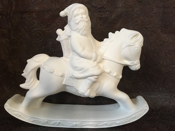 Santa on Rocking Horse