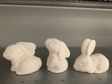Set of 3 Floral Lace Bunnies