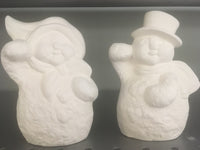 Waving Mr. & Mrs. Snowman Set