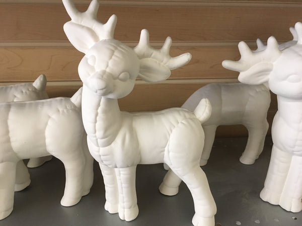 Standing  Head Back Softee Reindeer