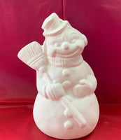 Snowman with Broom