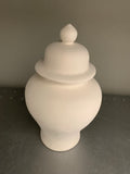 Dainty 7 3/4" Small Rounded Ginger Jar Or Urn