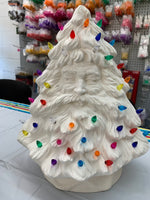 Santa Claus Face Light Up Christmas Tree