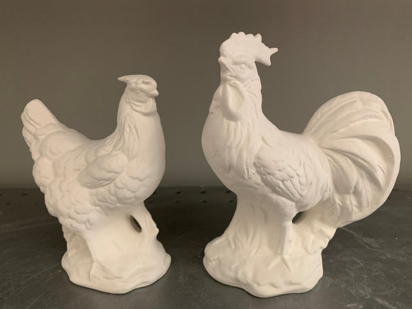 Detailed Rooster & Hen Set