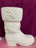 Large Christmas Santa Boot with Holly