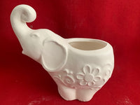 Elephant  with Flowers Planter