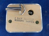 I Saw Mommy Kissing Santa Claus Clear Music Box