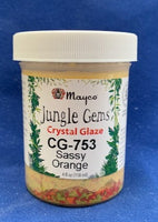 Mayco CG-753 Sassy Orange Jungle Gems Glaze