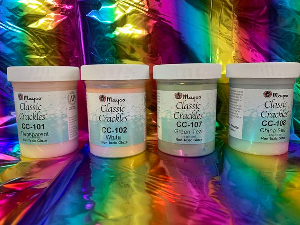Mayco Classic Crackle Glazes Kit 4 Colors