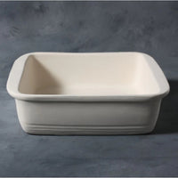 9" x 9" Casserole Dish stoneware bisque