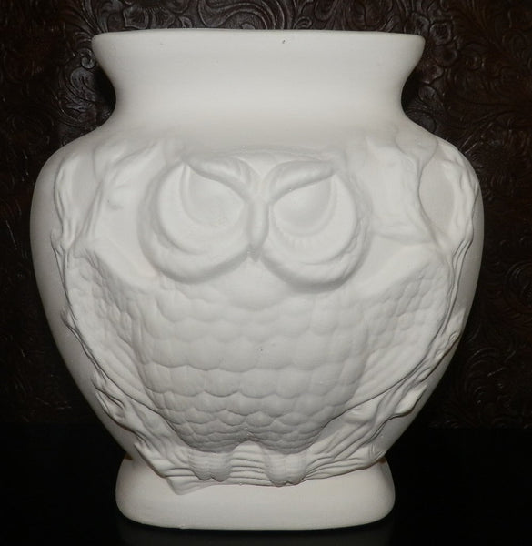 Large Double Faced Owl Flower Pot Planter Vase