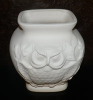 Large Double Faced Owl Flower Pot Planter Vase