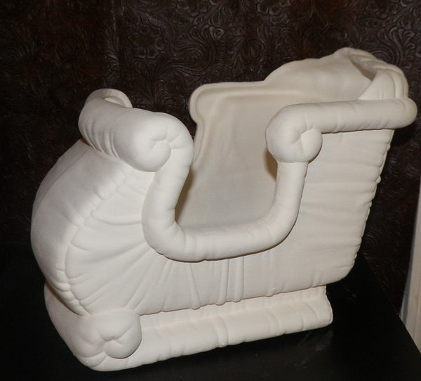 HUGE Softee Quilted Christmas Santa Sleigh