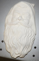 OLD FASHIONED Santa Face Mask Wall Plaque or Wreath Insert 7 1/2" Tall