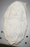 OLD FASHIONED Santa Face Mask Wall Plaque or Wreath Insert 7 1/2" Tall