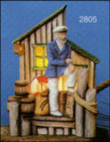 SALTY the Sea Captain with Shack LIGHT Up