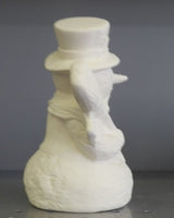 Textured Snowman with Broom