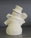 Textured Snowman with Broom