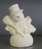 Textured Snowman with Broom