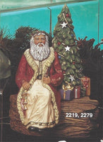 Black Forest Santa Claus with Tree Shelf Sitter