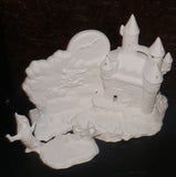 Dracula Carved Castle Light Up Halloween Scene