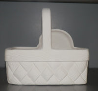 Santa Claus Face Woven Christmas Basket