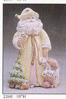 Antique Santa with Puppies