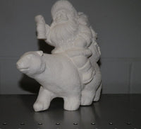 Santa Claus Riding Polar Bear