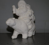 Santa Claus Riding Polar Bear