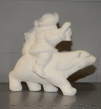 Santa Claus Riding Polar Bear