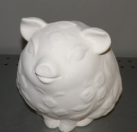 Large Pig Piggy Bank with Flowers with Stopper