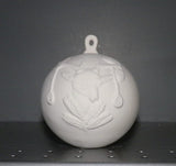 Round 3-D DEER Christmas Ornament